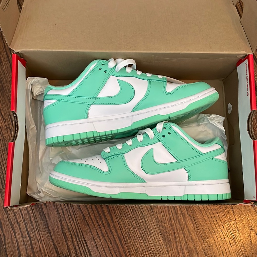 Womens Nike Dunk Low Green Glow